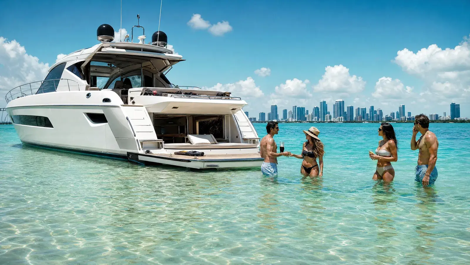 Miami Sandbar Yacht Charter Guide: Haulover, Nixon, and Key Biscayne