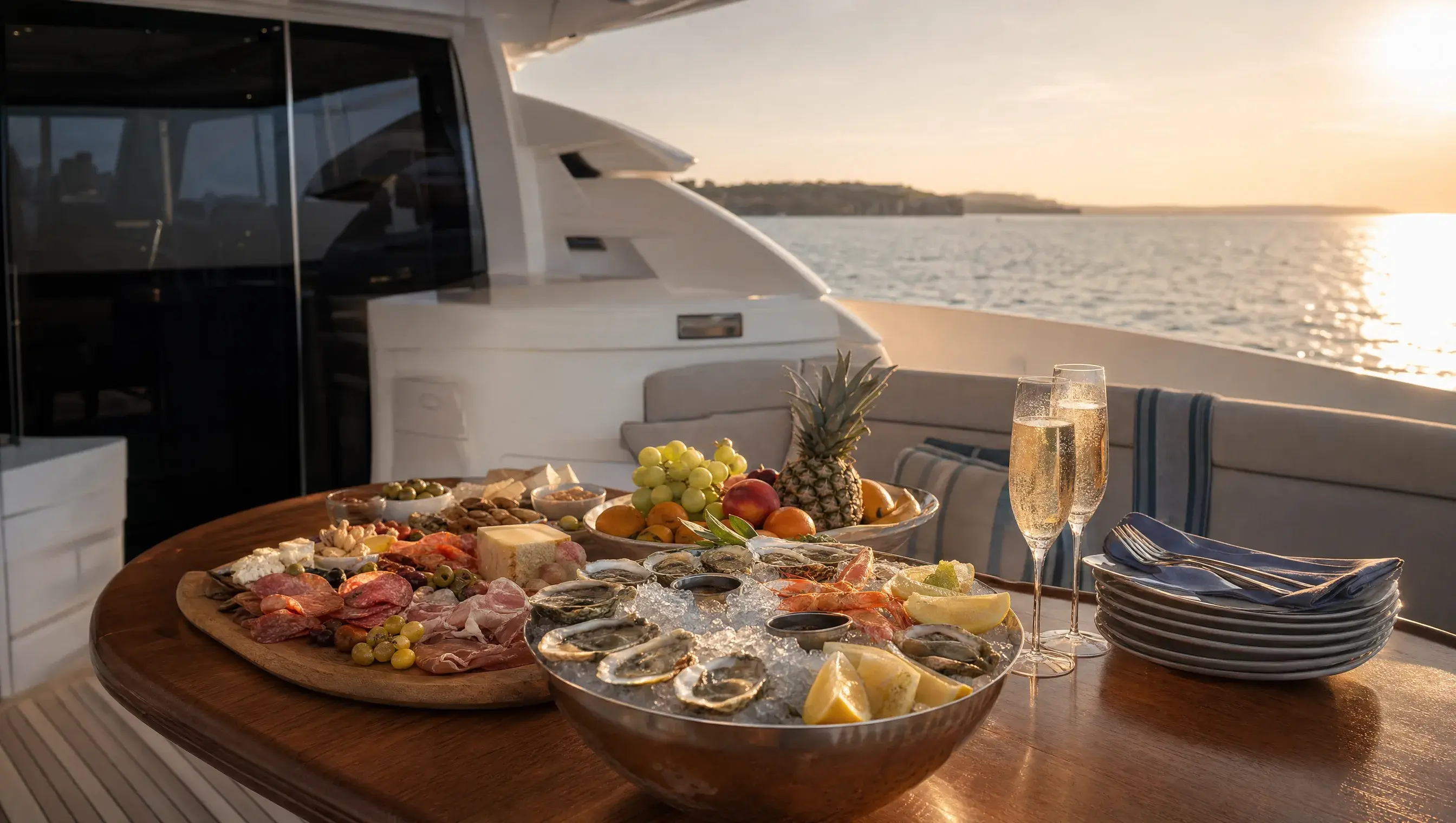 Catering for Yacht Charter Miami