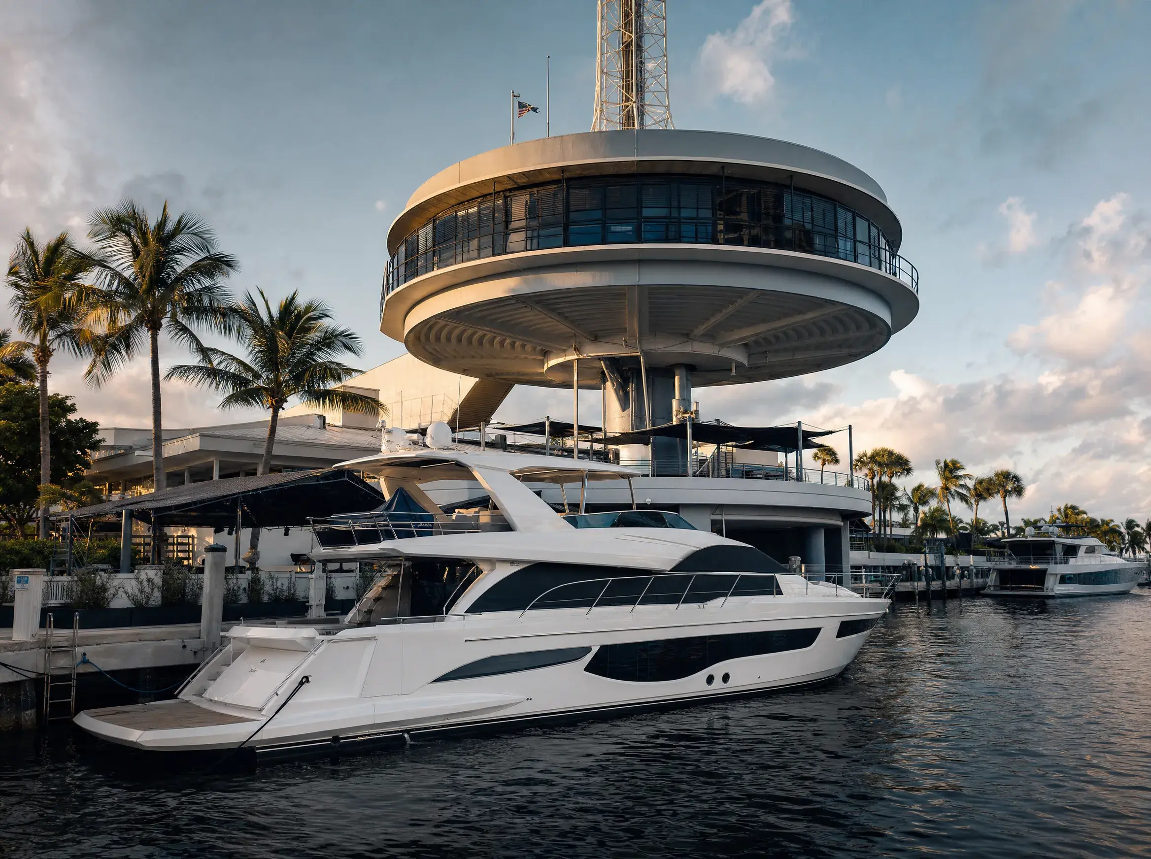 Yacht charter in Pier 66 Marina, Fort Lauderdale. LIMITLESS YACHTS